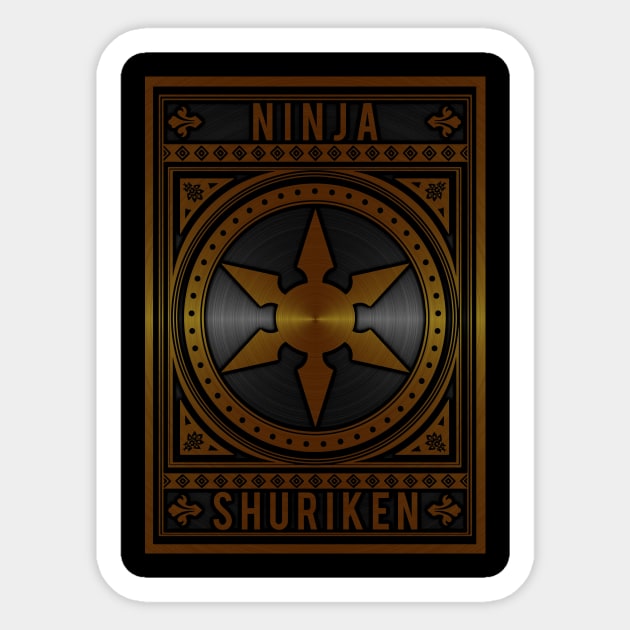 Ninja Shuriken Sticker by Durro